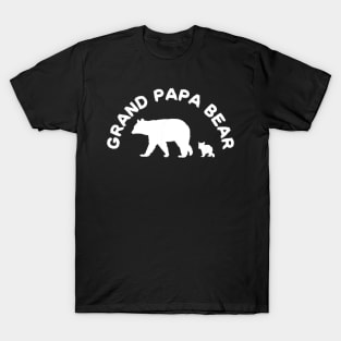 Grand Papa Bear with 1 One Cub Shirt Grandfather Gift T-Shirt